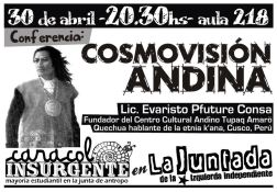 Conferencia: Cosmovisión Andina